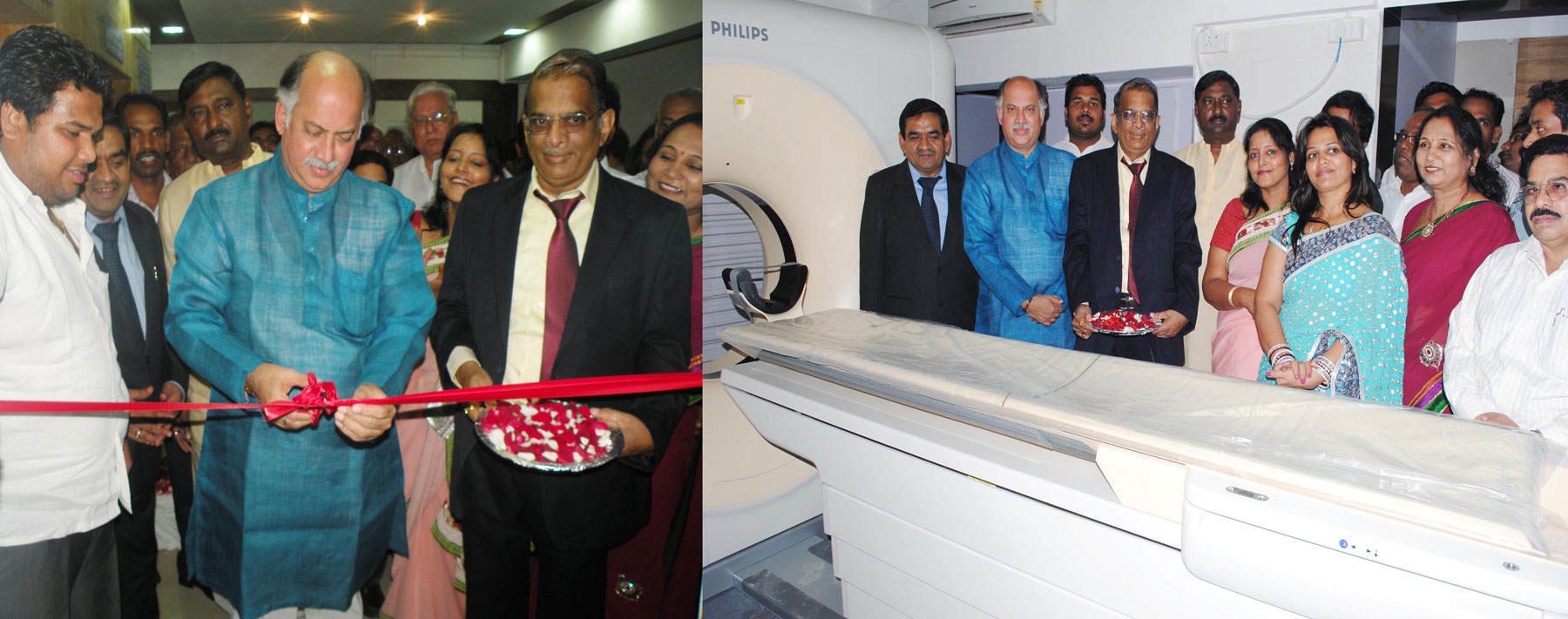 INAUGURATION CEREMONY OF SURANA SETHIA DIANOSTIC CENTER WITH PHILIPS CT SCAN BRILLIANCE 64 SLICE CHIFE GUEST UNION MINISTER OF STATE,HOME AFFAIRS HON'BLE SHRI GURUDAS KAMAT AT SUMAN NAGAR,SION TROMBAY ROAD,CHEMBUR MUMBAI.