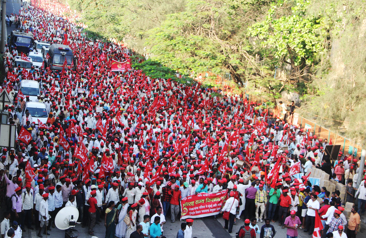 #Shetkari Long March@Farmers Protest Rally Mumbai....