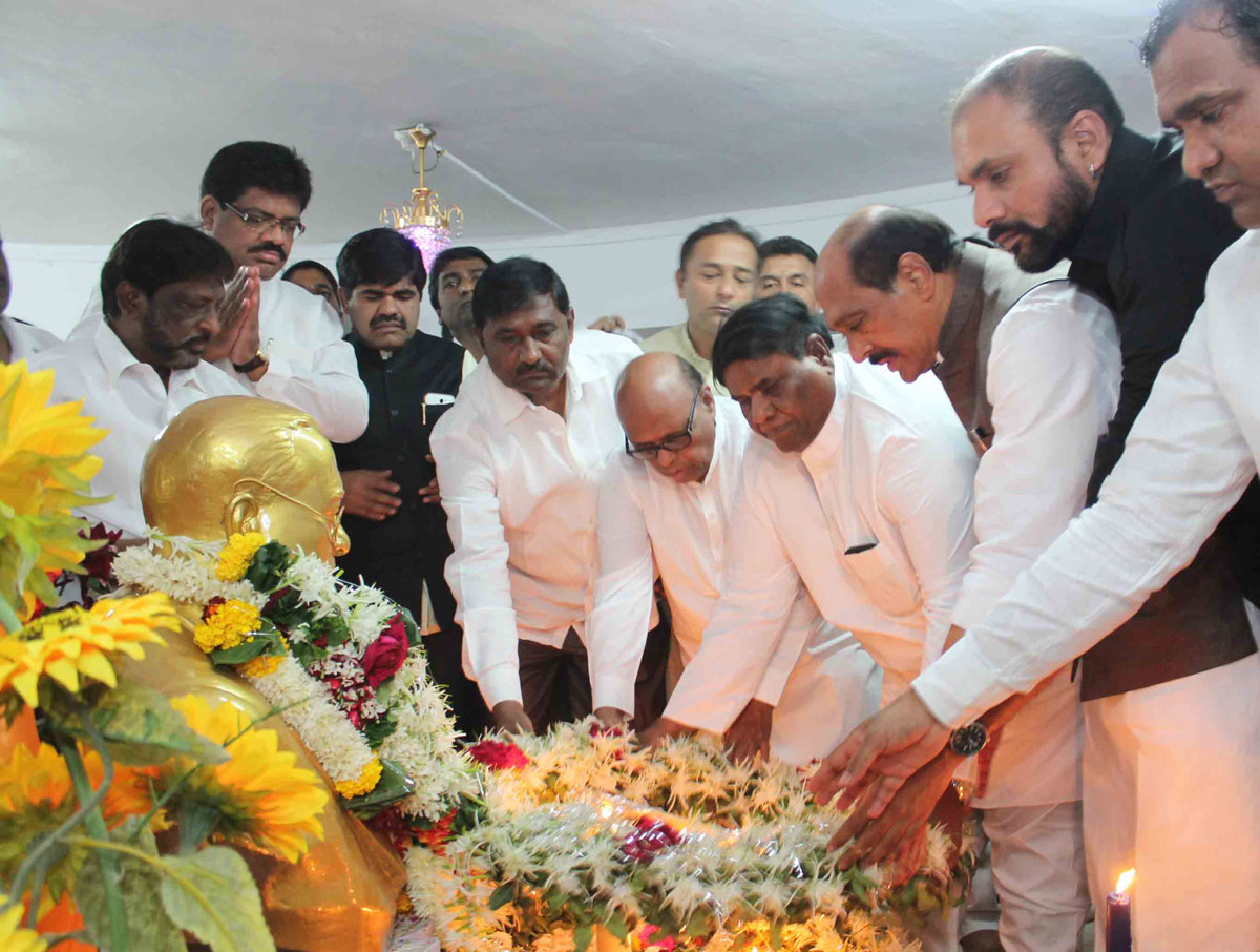 Tribute to Bharat Ratna Dr.Babasaheb Ambedkar on his Mahaparinirvan Din at Chaitya Bhoomi Dadar in Mumbai.