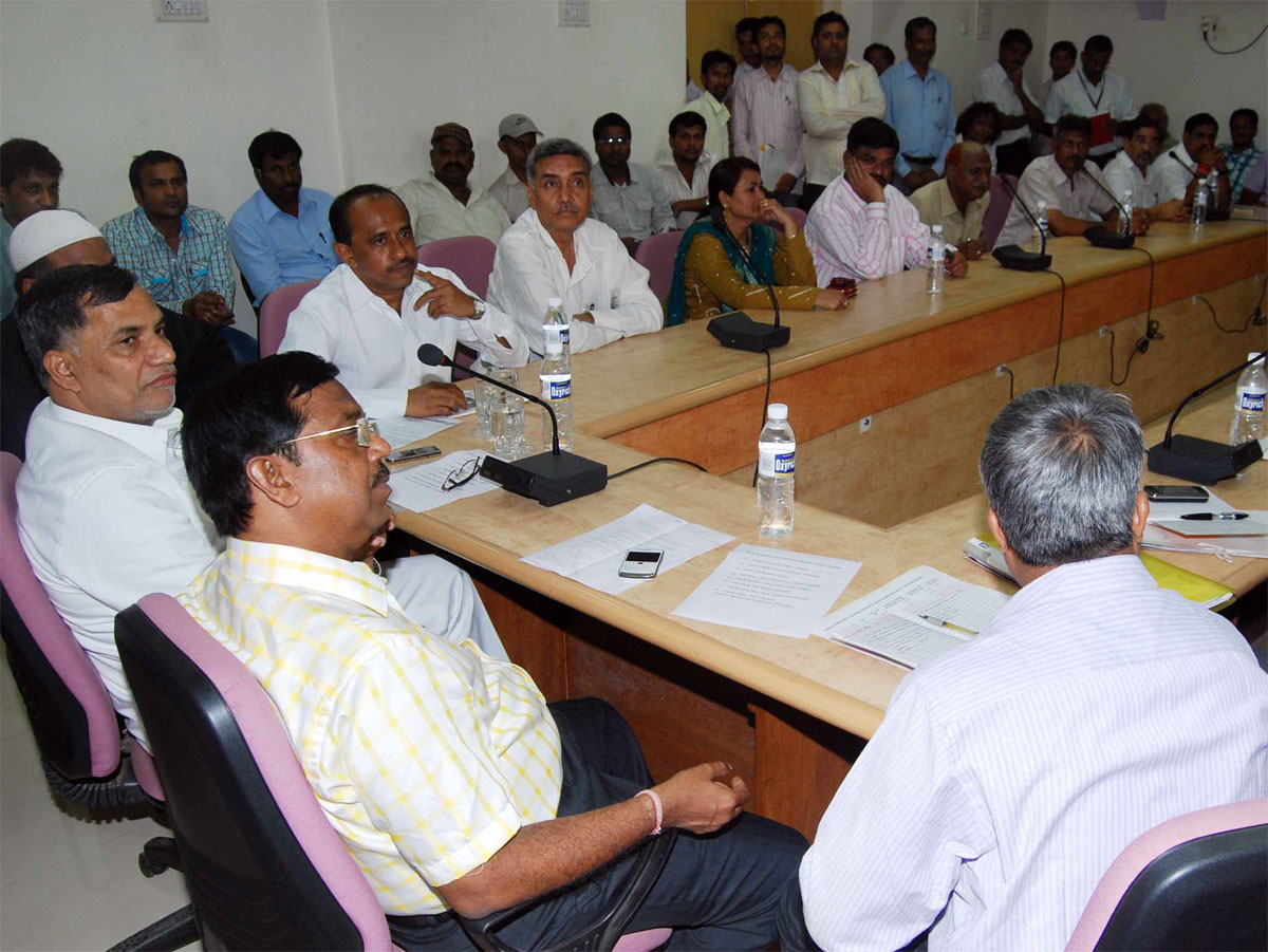 MLA & MRCC  PRESIDENT KRIPASHANKAR SINGH AT B.M.C.OFFICE AT  KURLA & SANTACRUZ.