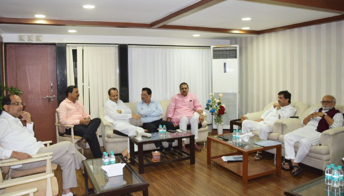 Congress NCP Leaders Meeting at Opp.Leader Bunglow Opp.Mantaralaya.