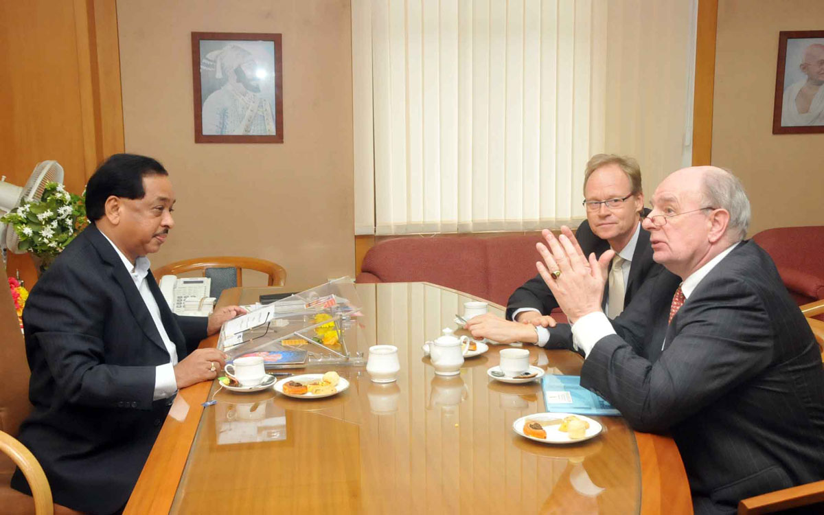 Minister Narayanrao Rane at Mantralay.
