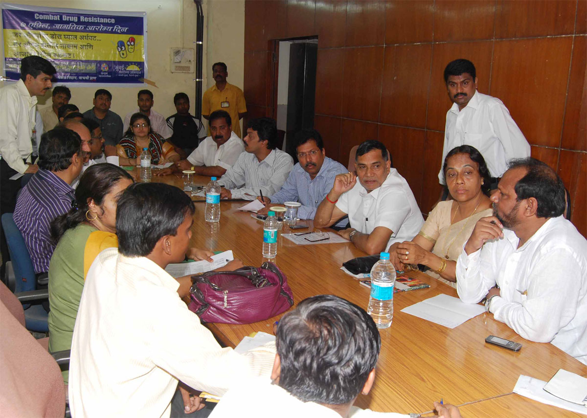 MLA & MRCC  PRESIDENT KRIPASHANKAR SINGH AT B.M.C.OFFICE AT  KURLA & SANTACRUZ.
