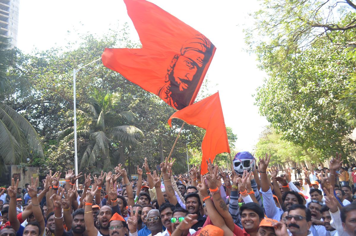 Shivsena Party Celebration in Mumbai.