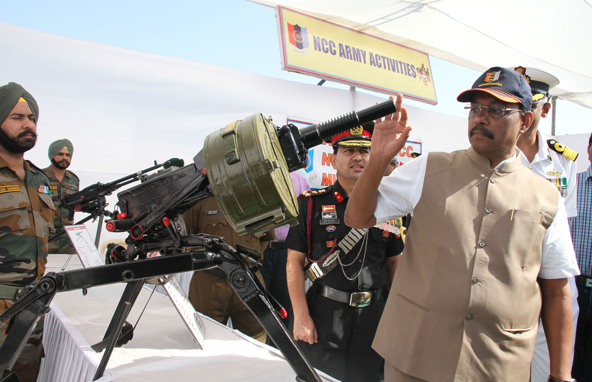 NCC Day Demostration at Azad Maidan Vinod Tawade Education Minister.