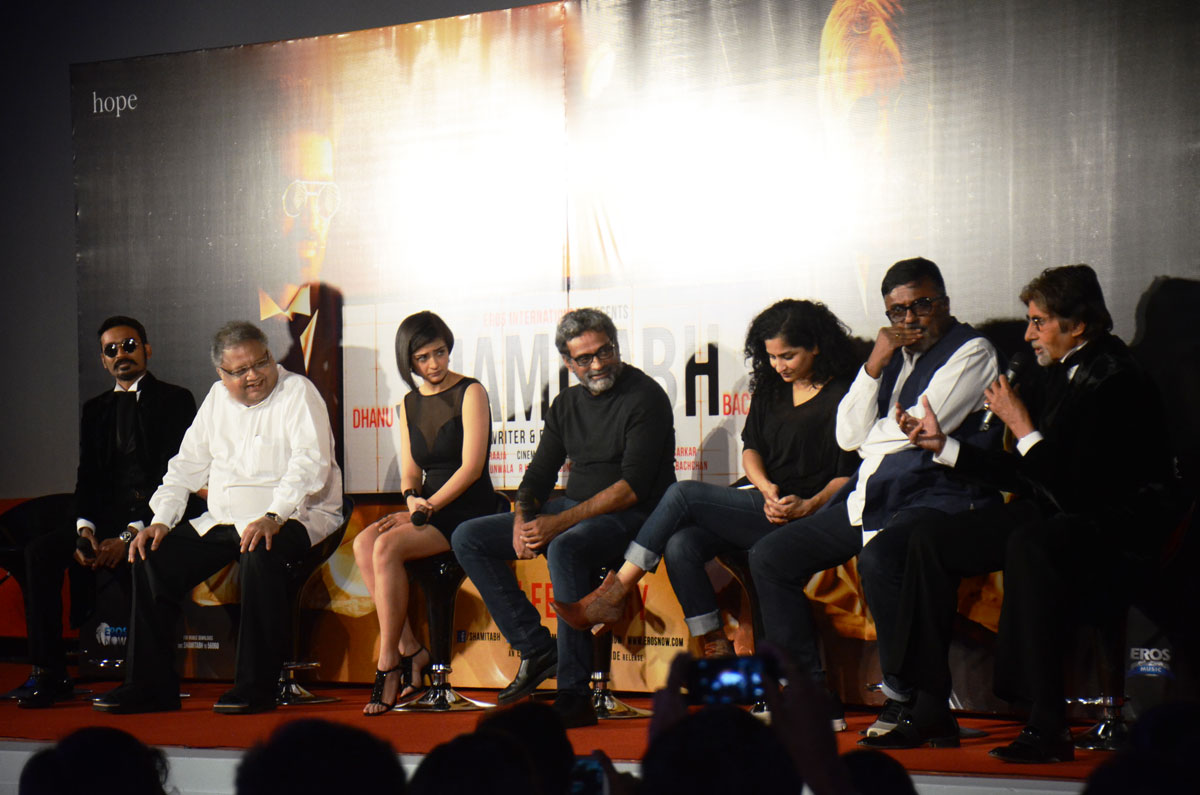 The Trialer launch of Shamitabh at Eros Theater.