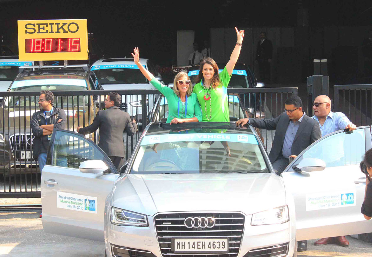 International Brand Ambassador of Standard Chartered Marathon Marion Bartoli at Hotel Trident