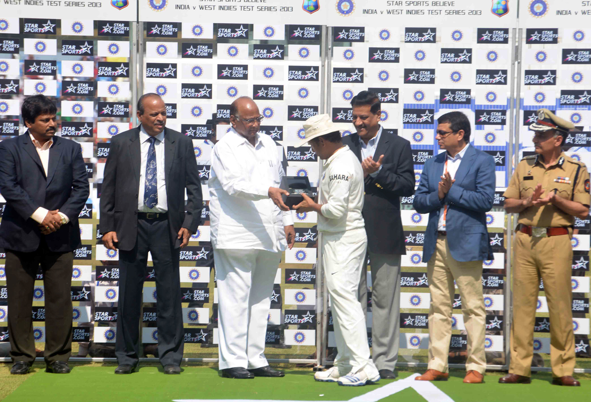 SACHIN TENDULKAR AT WANKHEDE.
