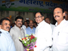 Congress Leader P.Chidambaram Candidate for Maharashtra Rajya Sabha (MP) Welcomed by Congress Leader's at Gandhi Bhavan in Mumbai.