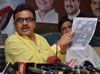 MRCC President Sanjay Nirupam Press Conference at rajiv Gandhi Bhavan.