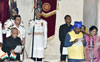 RPI Leader Ramdas Athawale taking Oath of Central Minister during Swearing Ceremony at Delhi. RPI Leader Ramdas Athawale taking Oath of Central Minister during Swearing Ceremony at Delhi.