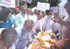 Funeral Rally of Sarkar by Opposition Leaders on Last Day of Budget Session in Mumbai.