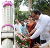 All Party Leader's Homage to Krantiveer's on Occasion of Kranti Din at August Kranti Maidan Gawalia Tank. All Party Leader's Homage to Krantiveer's on Occasion of Kranti Din at August Kranti Maidan Gawalia Tank.