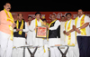 MPCC President--Ex.CM. Ashokrao Chavan & Congress Leader Manikrao Thakare attended Rashtriya OBC Mahasangh Maha Adhiveshan at NSCI Club Dome Worli.