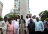 RPI LEADER'S PAYING TRIBUTE TO "KRANTI STAMBHA" ON THE OCCASION "KRANTI DIN" AT GOWALIA TANK MAIDAN IN MUMBAI .