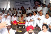 VILASRAO DESHMUKH ASTHI VISARJAN PROGRAME HELD AT BANGANGA.