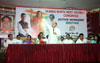 M.P.& EX.UNION MINISTER GURUDAS KAMAT IN CONGRESS PARTY WORKER'S MEETING IN HIS CONSTITUENCY AT JOGESHWARI.