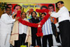 MINISTER NARAYANRAO RANE,M.P.NILESH RANE,YOUTH CONGRES LEADER NITESH RANE AT SHIRDI.