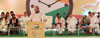 NCP PRESIDENT & UNION MINISTER SHARAD PAWAR IN NCP YUVATI MELAVA AT DEVGIRI COLLEGE AURANGABAD.