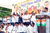 MP.DR.NILESH NARAYANRAO RANE  IN PROTEST RALLY AT SINDHUDURGH.
