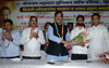 OATH CEREMONY OF NSUI STATE PRESIDENT IN PRESENCE OF Hon"ble CHIEF MINISTER PRITHVIRAJ CHAVAN AT MRCC NEAR AZAD MAIDAN.