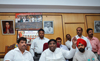MUMBAI CONGRESS PRESIDENT PROF.JANARDAN CHANDURKAR PRESS CONFERENCE AT BMC HEAD OFFICE AZAD MAIDAN.