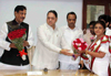 VIDHAN SABHA SPEAKER DILIP VALSE PATIL,CHIEF MINISTER PRITHVIRAJ CHAVAN,DY CHIEF MINISTER AJITDADA PAWAR & NEWLY ELECTED YAVATMAL ASSEMBLY MLA NANDANI NILESH PARVEKAR AT VIDHAN BHAVAN MUMBAI. VIDHAN SABHA SPEAKER DILIP VALSE PATIL,CHIEF MINISTER PRITHVIRAJ CHAVAN,DY CHIEF MINISTER AJITDADA PAWAR & NEWLY ELECTED YAVATMAL ASSEMBLY MLA NANDANI NILESH PARVEKAR AT VIDHAN BHAVAN MUMBAI.