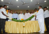 VIDHAN PARISHAD SABHAPATI SHIVAJIRAO DESHMUKH & MUMBAI CONGRESS PRESIDENT PROF. JANARDAN CHANDURKAR IN "KARYKARTA SHIBIR" AT DADAR TILAK BHAVAN.