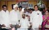 MUMBAI CONGRESS PARTY NEWLY APPOINTED BMC OPPOSITION LEADER DEVENDRA (BALA) AMBEKAR TOOK HIS CHARGE TODAY AT BMC HEAD OFFICE MUMBAI CST.