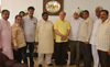 AICC GEN.SECETARY & M.P.GURUDAS KAMAT WITH MRCC PRESIDENT PROF JANARDAN CHANDURKAR ON OCCASION OF DIWALI FESTIVAL AT GAURINANDAN BUNGLOW CHEMBUR.