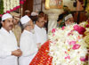 The Governor of Maharashtra K. Sankaranarayanan with Minister Mohd.Arif Nasim Khan visited the Haji Ali Dargah in Mumbai on the occasion of the Annual Urs of Hazrat Sayed Makhdoom Ashraf Jehangir.