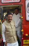 Chief Minister Prithviraj Chavan & Home Minister R.R.Patil Road Safety Awareness Campaign at Sahyadri Guest House.