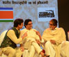 Megastar Amitabh Bachchan,Maharashtra Navnirman Sena (MNS) Chief Raj Thackeray & star Sachin Pilgaokar at Shanmukhanand hall Matunga. Megastar Amitabh Bachchan,Maharashtra Navnirman Sena (MNS) Chief Raj Thackeray & star Sachin Pilgaokar at Shanmukhanand hall Matunga.