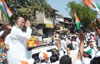AICC Gen. Secretary & MP. Gurudas Kamat Campaigning Rally for MP Election at Goregaon.