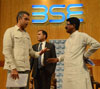 South Mumbai MP Candidates Milind Deora & Arvind Sawant at BSE.