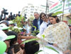 "I LOVE MUMBAI" Free Sapling Distribution Drive at Marine Drive.
