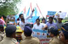 Mumbai NSUI Protest at Azad Maidan.