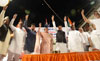 Chief Minister Prithviraj Chavan During Congress Campaign Rally at Dharavi.