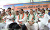 Mumbai Congress Protest Rally Against BMC & Maharashtra Govt.at Azad Maidan.
