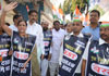 Mumbai Congress Protest against BEST Bus Fare Hike at Azad Maidan.