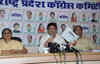 MPCC President Ashokrao Chavan During Press Conference at Gandhi Bhavan.