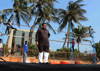 MRCC President Sanjay Nirupam visit Juhu Chowpatty before Chhat Puja..