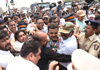 Mumbai Congress President Sanjay Nirupam with Team Protest against Dumping Ground issue at Deonar. Mumbai Congress President Sanjay Nirupam with Team Protest against Dumping Ground issue at Deonar.