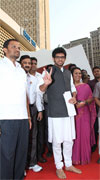 SHIV SENA YUVA LEADER ADITYA THAKAREY AT VIDHAN BHAVAN. SHIV SENA YUVA LEADER ADITYA THAKAREY AT VIDHAN BHAVAN.