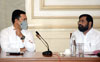 Minister Amit Deshmukh & Minister Eknathrao Shinde Meeting at Sahyadri Guest House Malbar Hill Mumbai.