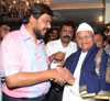 ANNA HAJARE MEETS RPI PRESIDENT RAMDAS ATHAWLE AT SAVIDHAN BUNGALOW BANDRA.