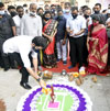 Minister Aditya Thackarey During Bhumi Poojan at Hutatma Chowk.