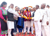 MP & RPI President Ramdas Athawale Bharat Bhim Yatra in Nagour.