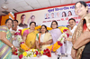 Mumbai Mahila Congress Newly Appointed Mahila President Ajanta Yadav felicitated & Given Charge by Mumbai Congress President Sanjay Nirupam.