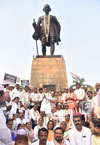 "Save Constitution Save India" Congress Party Protest at Mumbai.